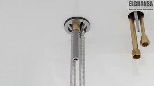 Однорычажный смеситель на борт ванны (для джакузи) ELGHANSA арт.2822225 с выдвижной лейкой, хром