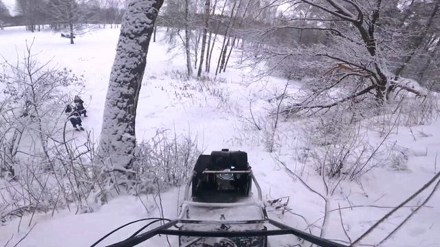 Мотобуксировщики и снегоходы "Бурлак" // активный зимний отдых на природе смотреть онлайн
