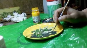 Декупаж тарелки, кракелюр мастер класс. Создание трещин, эффект состаривания