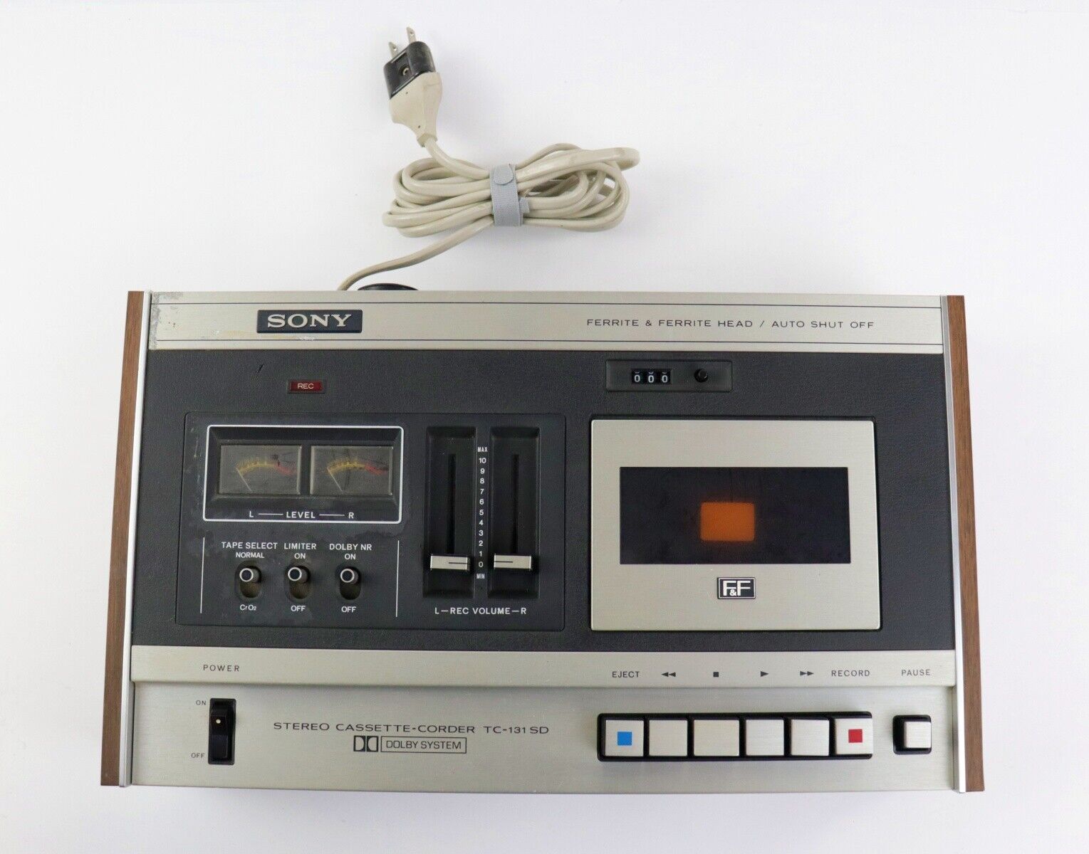 Винтажная стереокассета Sony-Corder TC-131SD с автоматическим выключением-ЯПОНИЯ-1973-год