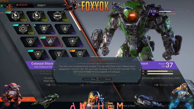 Anthem | COLOSSUS | RTX 2060 | Gameplay | Live Stream смотреть онлайн