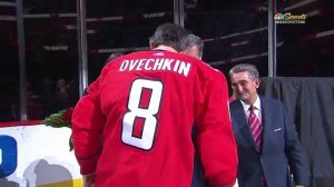 Овечкину устроили торжественную церемонию в честь 600-го гола в НХЛ