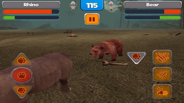 ?Rhino Fighting Game: Kung Fu Animals Fight-Борьба Носорога-By Wild Animals Clan-Android смотреть онлайн
