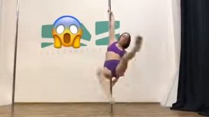 Pole Dance уроки. Облет в Балерину на динамичном пилоне.