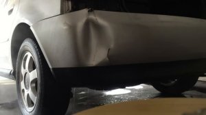 Как выпрямить бампер горячей водой