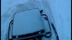 Испытание снегоотвала на квадроцикле Stels Leopard 600. Часть 1