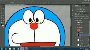 How to Draw Doraemon in Photoshop | Doraemon Artwork | Vector Artwork | Illustration