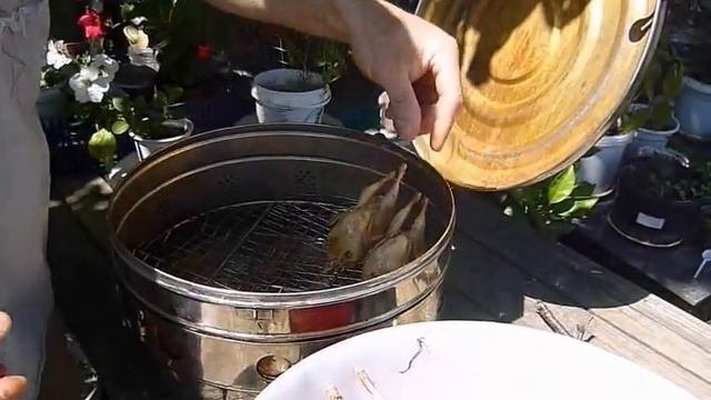 Копчение перепелов часть 2. Перепела разведение. От А и до сковородки.