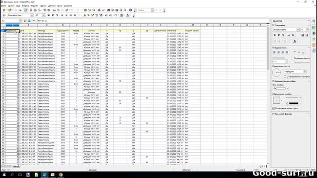 Фильтруем данные в таблице в OpenOffice Calc смотреть онлайн