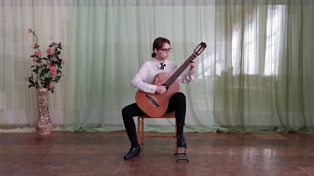 М.Каркасси "Вальс" исполняет Ткаченко Анастасия смотреть онлайн