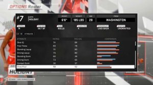 NBA 2K18 "Chicago Bulls" Full Roster stats