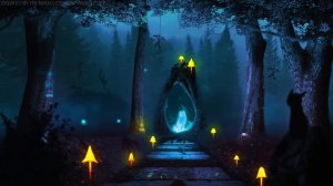 Spirit Fox Grove ASMR Ambience (mystical night in an enchanted forest)