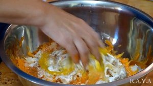 Оладьи из куриной грудки с тертой тыквой