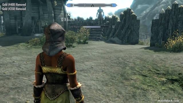 Skyrim Walkthrough 1H Build Overdrive #5, Getting Disarming Bash + Punching Out a Priestess смотреть онлайн