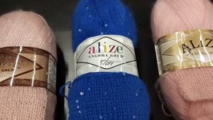 Новинка! Пряжа с пайетками. Обзор пряжи Alize angora