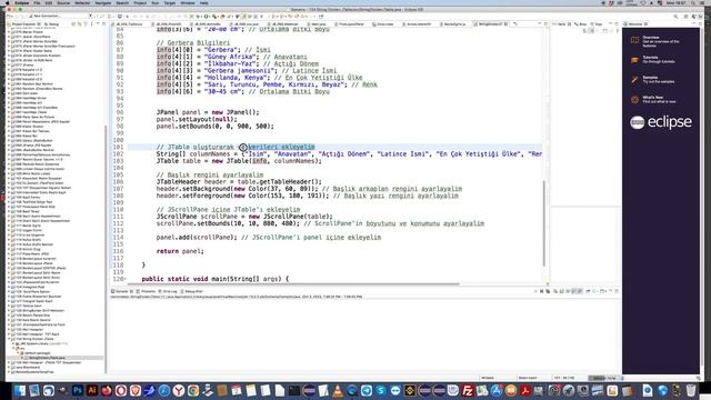 134 JavaBlackboard String[][] Diziden JTable Gösterimi смотреть онлайн