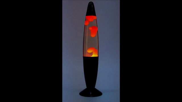 Лава-лампа 35см BL Оранжевая/Прозрачная (Воск)