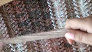 УЧИМСЯ ВЯЗАТЬ НА ВИЛКЕ.УРОК 5.ЧАСТЬ 3. ПАЛАНТИН "КОСЫ". LERNEN SIE AUF EINER GABEL ZU STRICKEN.STAH