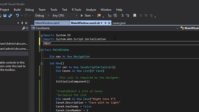 VB.NET/JSON : Cave Game Part 3 : How To Fix Circular Reference Error смотреть онлайн