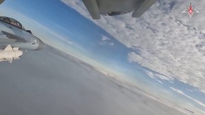 Боевая работа экипажей Су-35 ВКС России