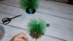 Какую красоту сделала из пластиковых зеленых бутылок