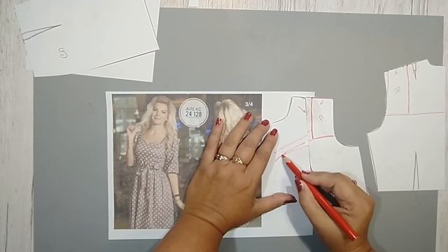 Моделируем Платье с рукавом на Резинке по плечу.Уроки Моделирования