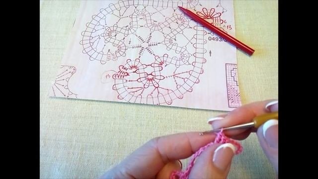 Брюггское кружево. Салфетка.  Мастер класс. 2 часть.
