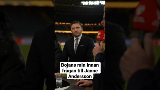 Bojans min innan frågan till Janne Andersson