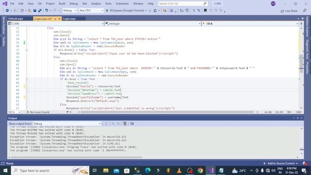 Part 3 - User name display after login on master page | Contractor Labour Management System(CLMS)