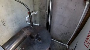 Лучшее отопление для автосервиса ,двухоборотный котел на отработанном масле.