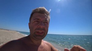 Обзор Коса Беляус с палаткой на берегу моря