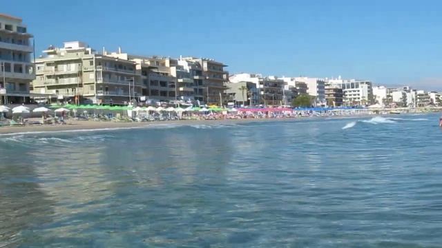Пляж на острове Крит городка Ретимно смотреть онлайн