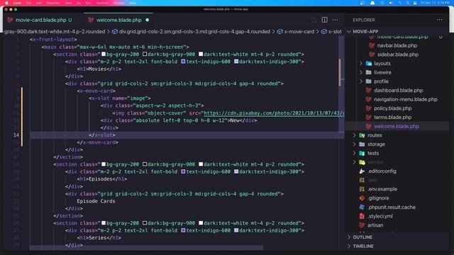 Laravel Livewire Tutorial Create Movie Website #42 Tailwind CSS Movie Card