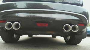 выхлоп infiniti fx50 c  банкой  от предыдущего поколения FX!