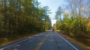 4K Autumn Scenic Roads of New Hampshire - Beautiful Colors of Fall Foliage Season in New England