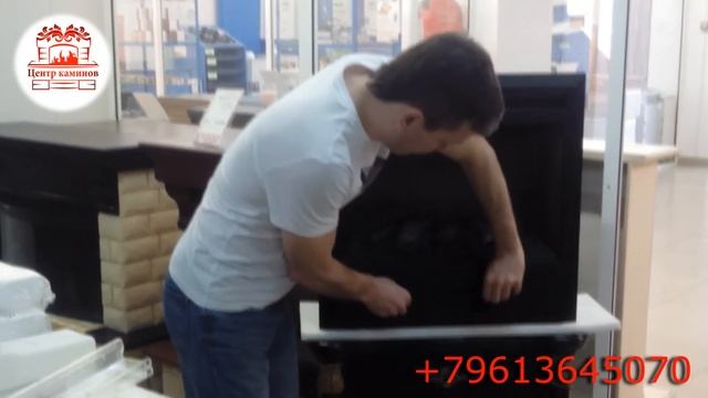 Сборка очага Гелиос (с эффектом живого пламени) смотреть онлайн