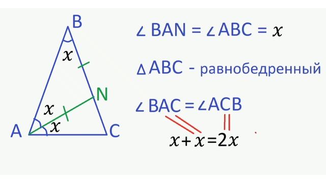Равнобедренный треугольник