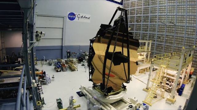 The Webb Telescope Mirror Lifts Up - Timelapse | Video смотреть онлайн