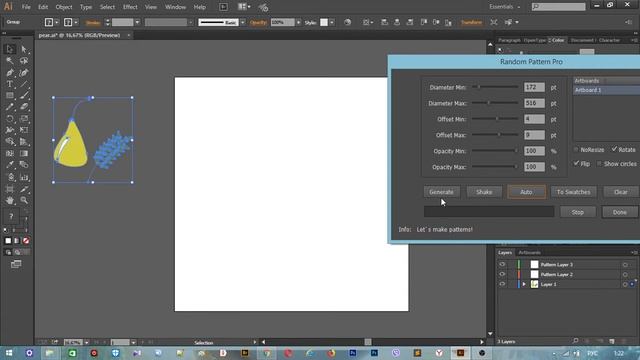 Как создать бесшовный паттерн в Иллюстраторе. смотреть онлайн