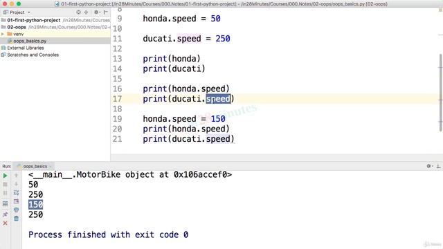 (Learn Programming With Python) 83-Step 05-Create Motor Bike Python Class and a couple of objects