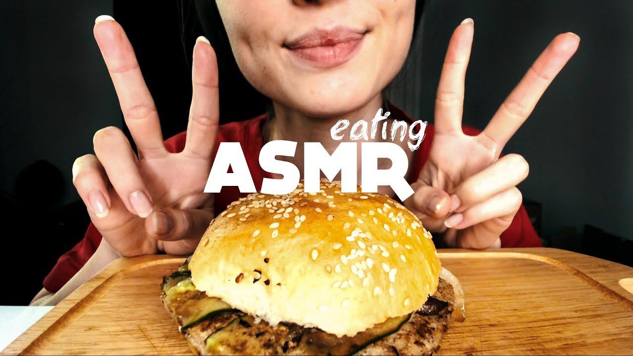 АСМР Быстрый Итинг Бургер / ASMR Fast Eating Burger