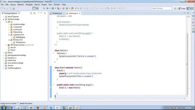 this() and super keyword in java and it purpose with short example