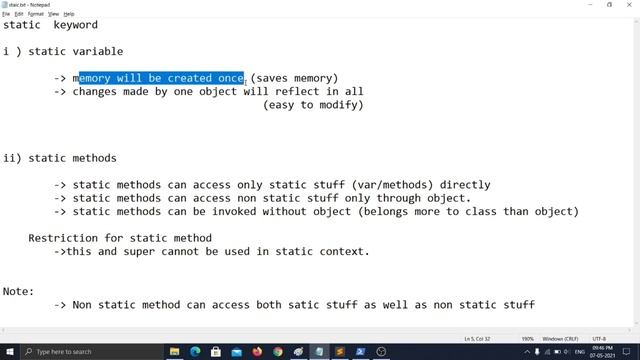 (3.1 Java) static keyword - static_variable