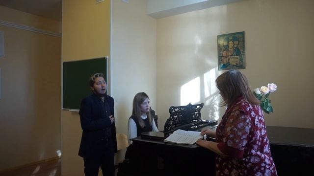 Романс на стихи М.Ю. Лермонтова исполняют матушка Ольга и Денис смотреть онлайн