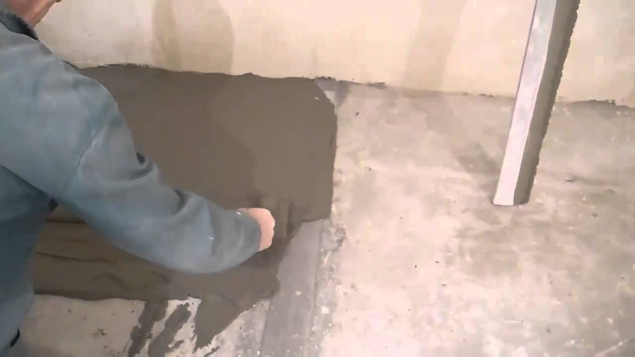 Делаем стяжку в кладовой ч.3
