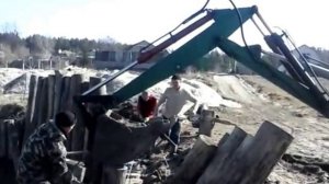 Укрепление берега пруда