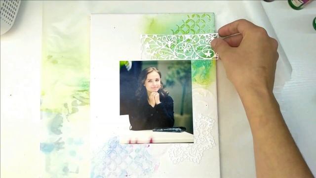 Как сделать фото на холсте в технике Микс Медиа смотреть онлайн
