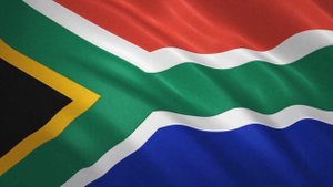 Развевающийся флаг ЮАР / Waving Flag of South Africa