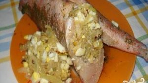 Жареный морской окунь