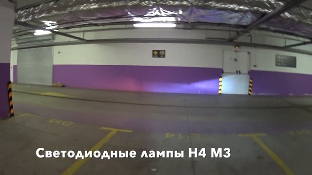 Установка светодиодных ламп H4 M3 в VW Polo смотреть онлайн
